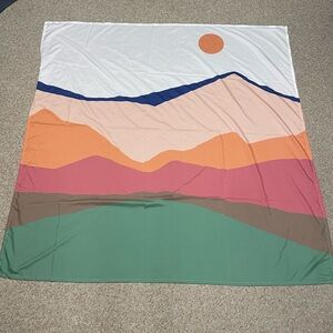 Target Multicolor Mountain Landscape Tapestry
